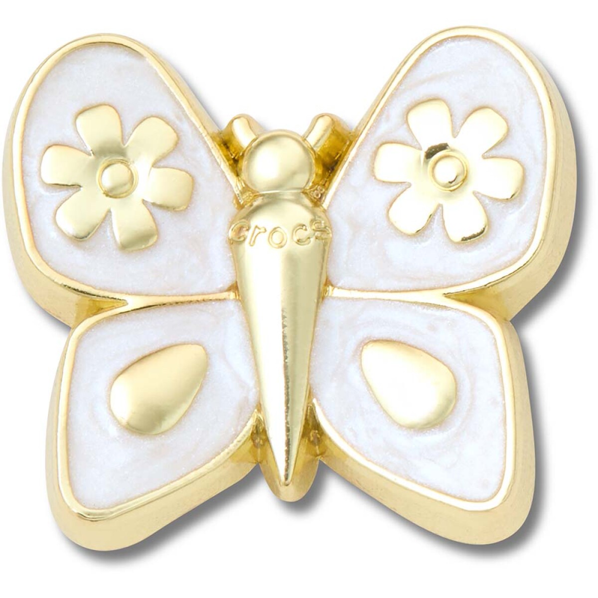 Jibbitz Gold Pearlized Butterfly 