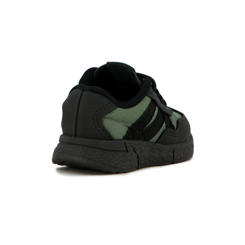 Molekinho Calzado Casual Infantil Acordonado Oliva-negro