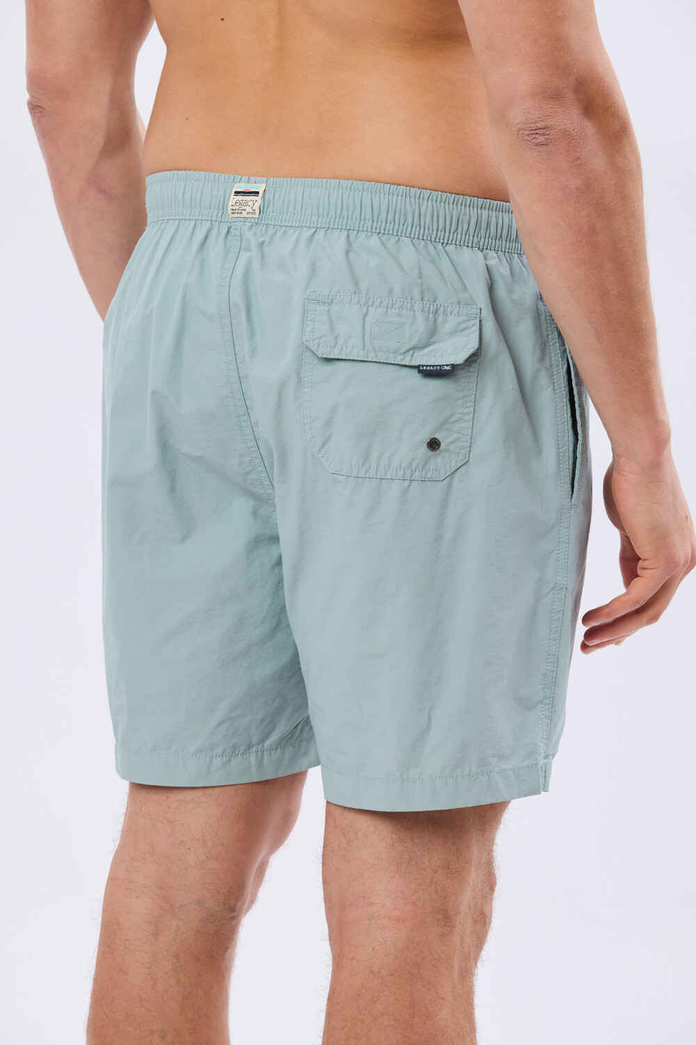 SHORT DE BAÑO LISO Denim