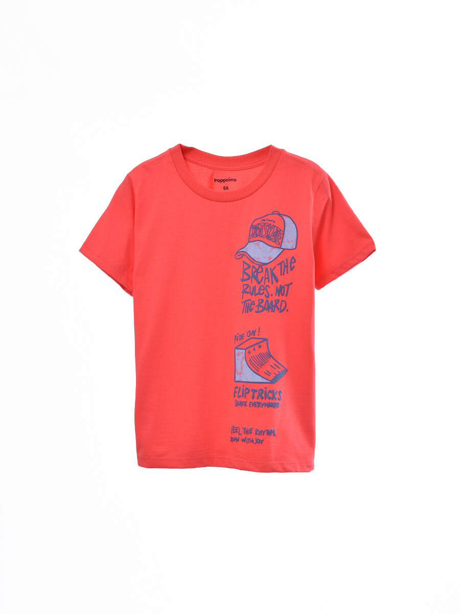 REMERA ESTAMPADA - ROJO 