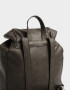 Mochilas Urbanas Ochila De Cuerina Daisy Negra Con Llavero - Marron Oscuro