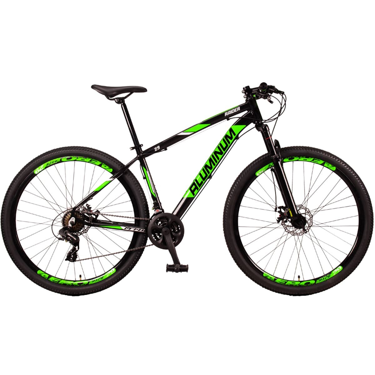 Bicicleta Montaña Rod 29 Freno Disco Aluminio Cambios - Verde 
