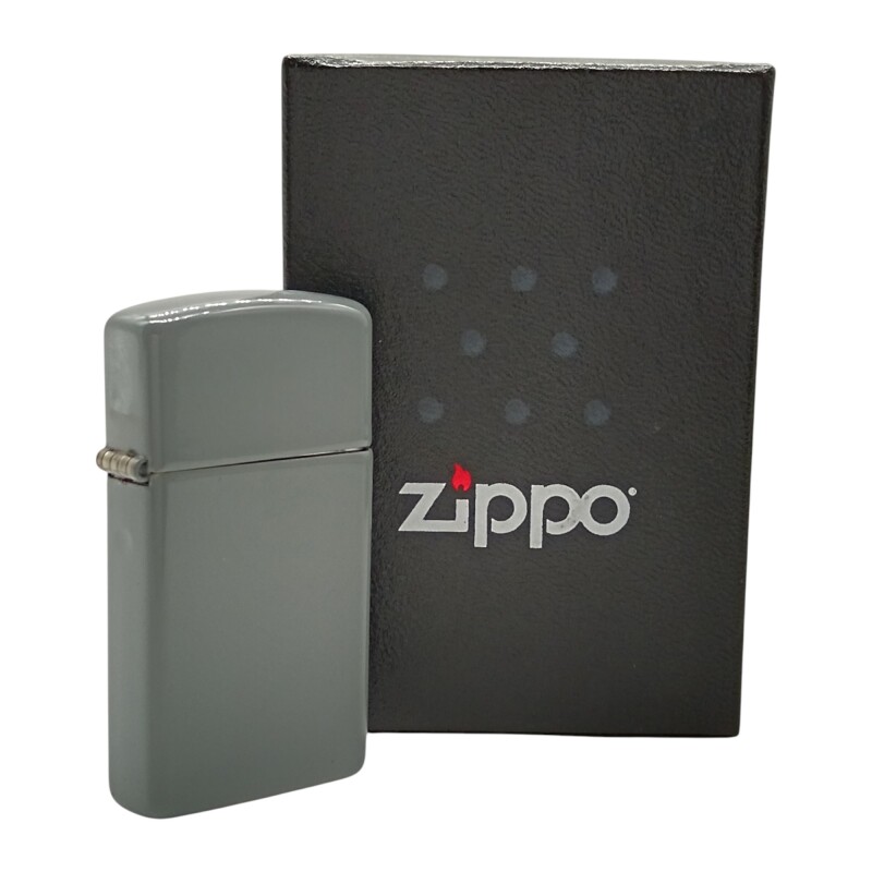 Encendedor ZIPPO 49527 Slim Flat Grey Lighter - ZP495235 grisuniforme
