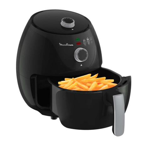 Freidora De Aire Moulinex Capacidad De 3.2 Lts Temperatura Hasta 200º Timer De 60 Min Negro