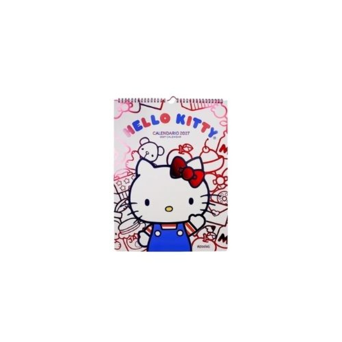 Calendario 2027 Hello Kitty Mooving 40x30cm Mensual 