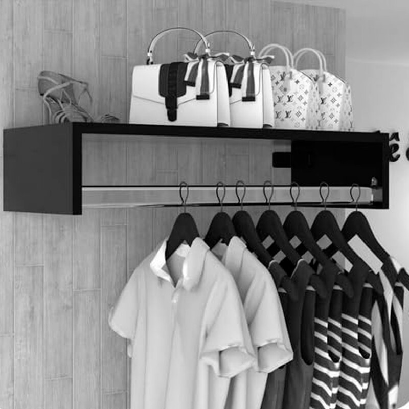 Perchero de MDF 91 cm NEGRO