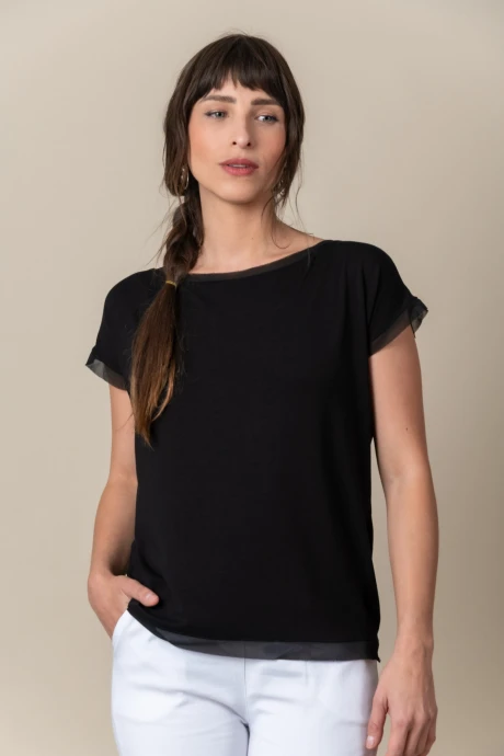 REMERA SIENNA Negro