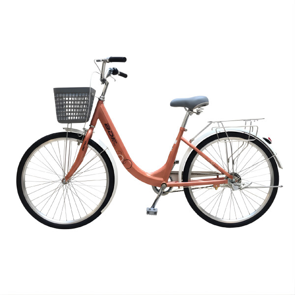 Bicicleta BDF Paseo Urbana Rodado 26 " Canasto Freno V-Brake Rosa 1
