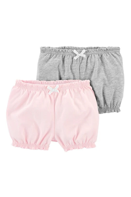 Pack dos shorts de algodón, tipo burbuja Pack dos shorts de algodón, tipo burbuja