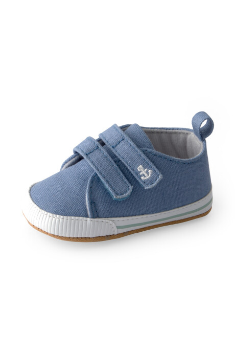 Zapatito chambray con velcro Sin color