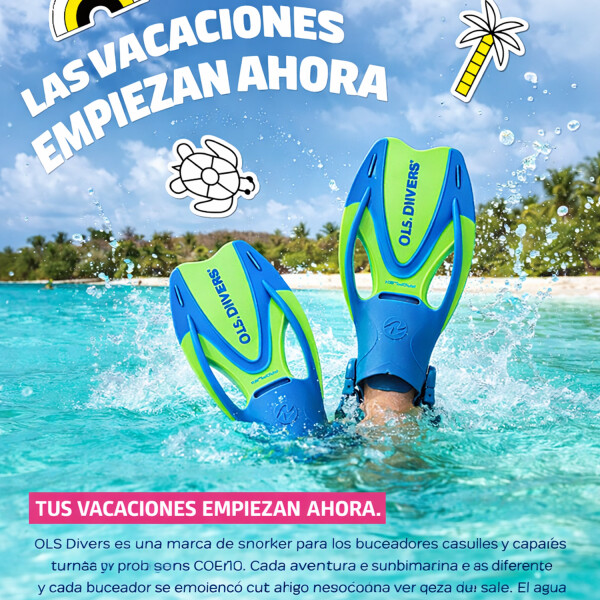 Aletas Proflex Us Drivers Talon Abierto Niño Talle Md ALETAS US DIVERS TALON ABIERTO NIÑO MD