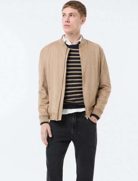 CAMPERA CON CIERRE MULTICOLOR