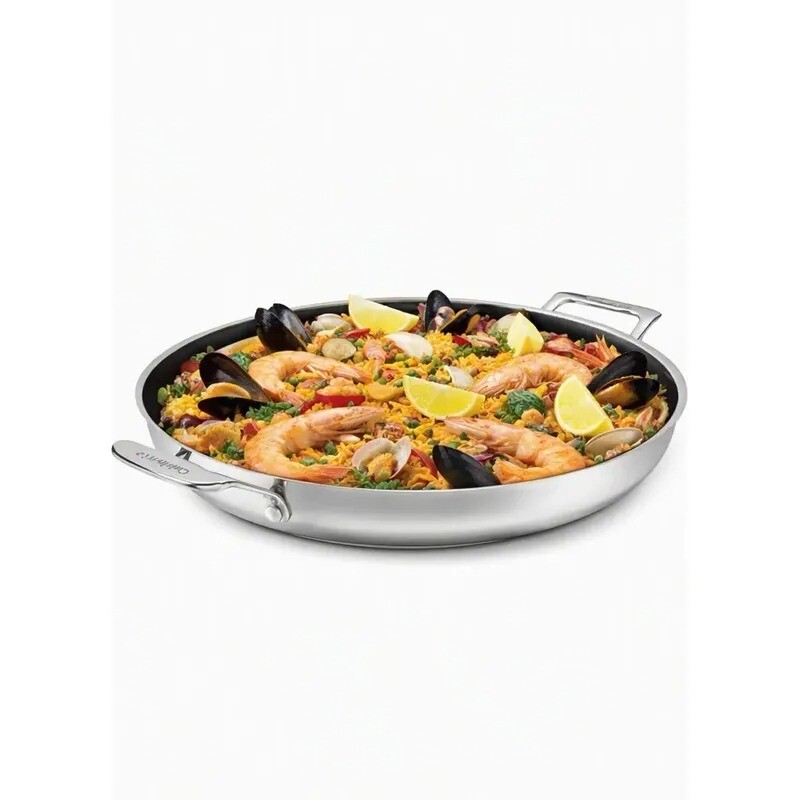 Sartén multiuso de 30cms en acero inoxidable con revestimiento en cerámica y tapa - Cuisinart Sartén multiuso de 30cms en acero inoxidable con revestimiento en cerámica y tapa - Cuisinart