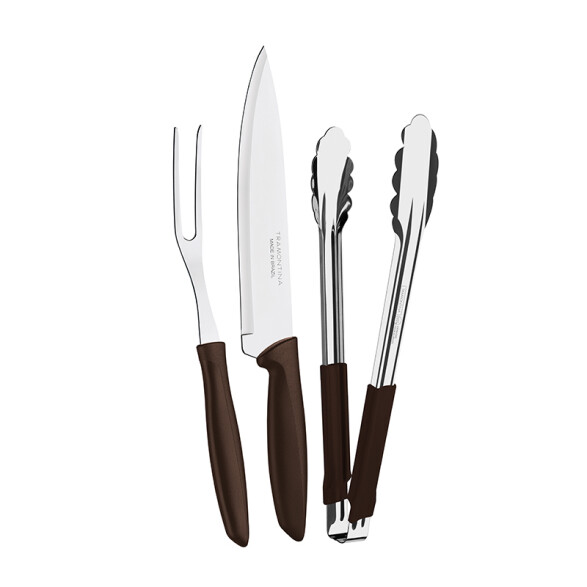 Juego para asado 3 piezas, línea PLENUS-CHURRASCO -TRAMONTINA TN9740