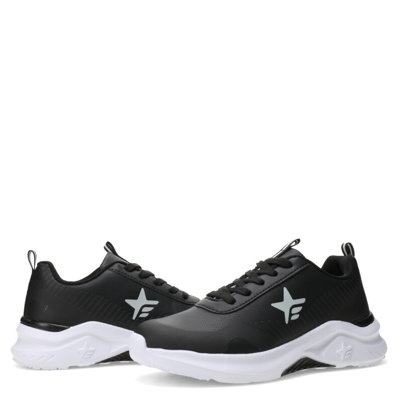 Championes de Niños Footy New Harvad Negro - Blanco