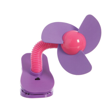 Ventilador con asas de goma eva púrpura