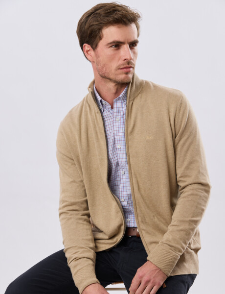 CAMPERA TEJIDA Beige