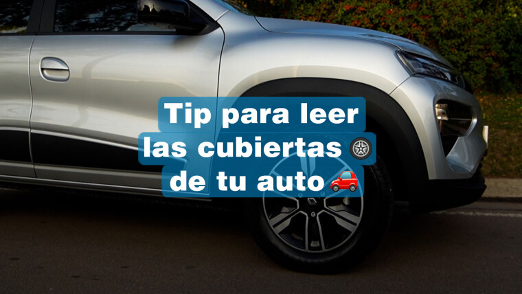 Tip para leer las cubiertas de tu auto