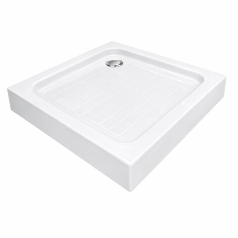 Piso cabina recta 90x90 acrílico sanitario c/válvula Piso Cabina Recta 90x90 Acrílico Sanitario C/válvula