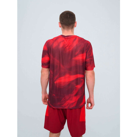 Remera Press de Hombre Rojo