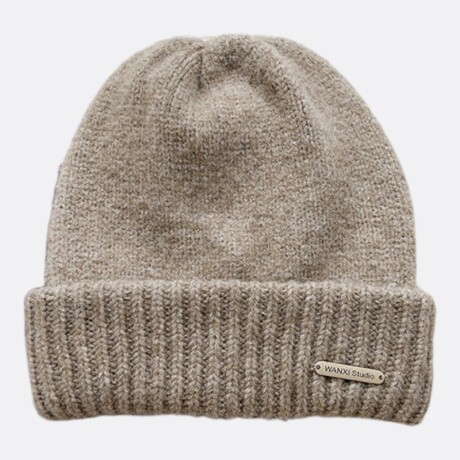 Gorro Lana Ariel Soft Premium Estilo Urbano Beige