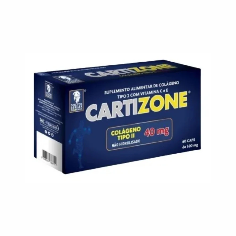 CARTIZONE+COLAGENO TIPO II 500 MG FR X60