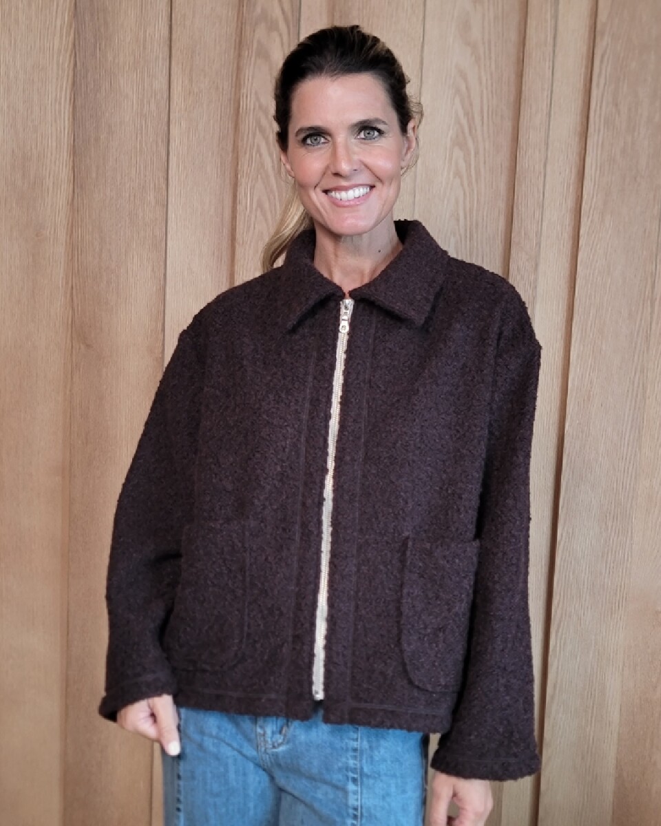 Chaqueta Manhattan - Corderito Chocolate 