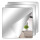 Set X3 Espejos Flexibles 40x40 Autoadhesivos Hogar Jug004021