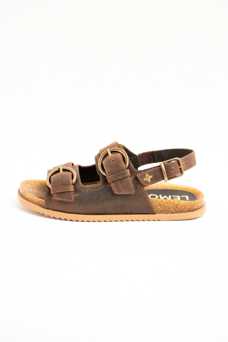 Sandalia Cuero Chocolate