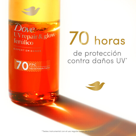 Óleo Capilar Dove UV Repair & Glow + Ferúlico 110ml Óleo Capilar Dove UV Repair & Glow + Ferúlico 110ml