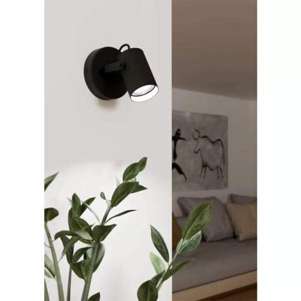 Aplique tipo spot acero negro articulado SOREGO EG4214