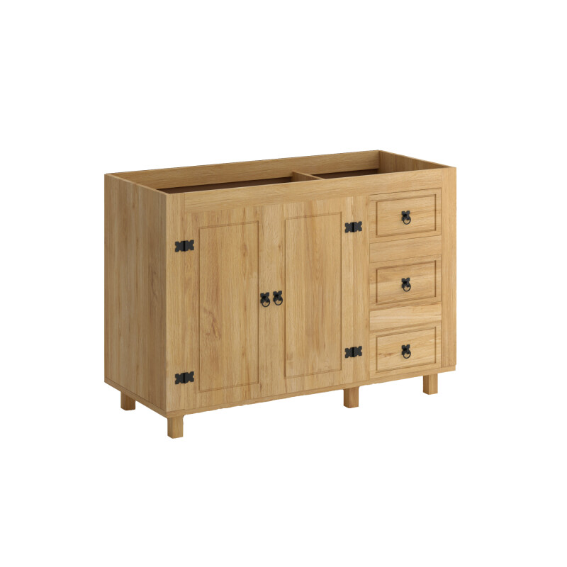 Bajo mesada 2 Puertas, 3 cajones - Linea Mexicana Natural Bajo mesada 2 Puertas, 3 cajones - Linea Mexicana Natural