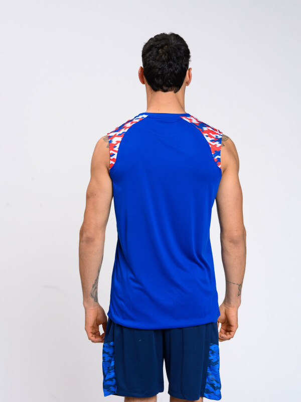 MUSCULOSA PRO TRAINING CAMO Nacional Hombre Azul Royal