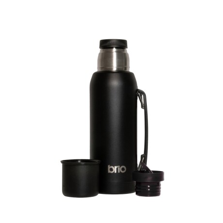 Termo 1 Litro Acero Inox brio Con Pico Cebador Negro