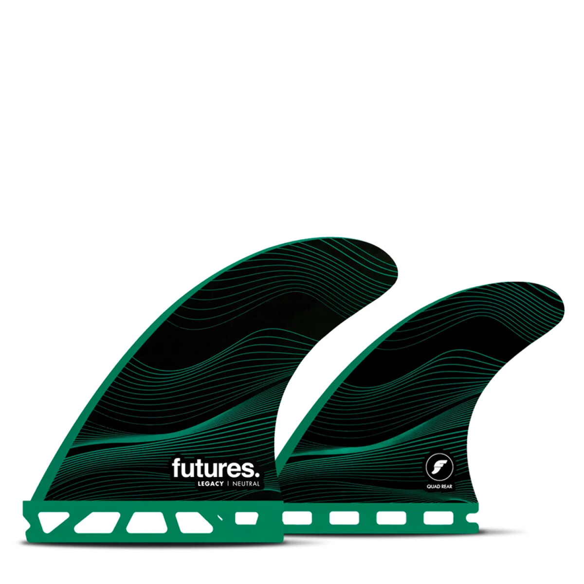 Quilla Futures Legacy F6 Quad Honeycomb Medium Green 