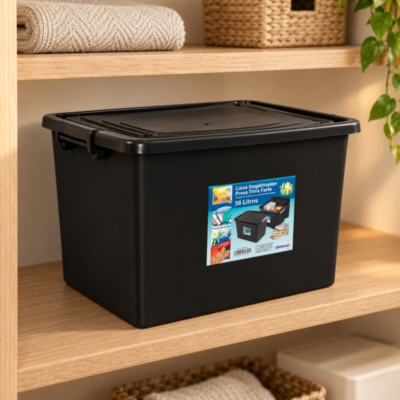 Caja organizadora 56 lts NEGRO