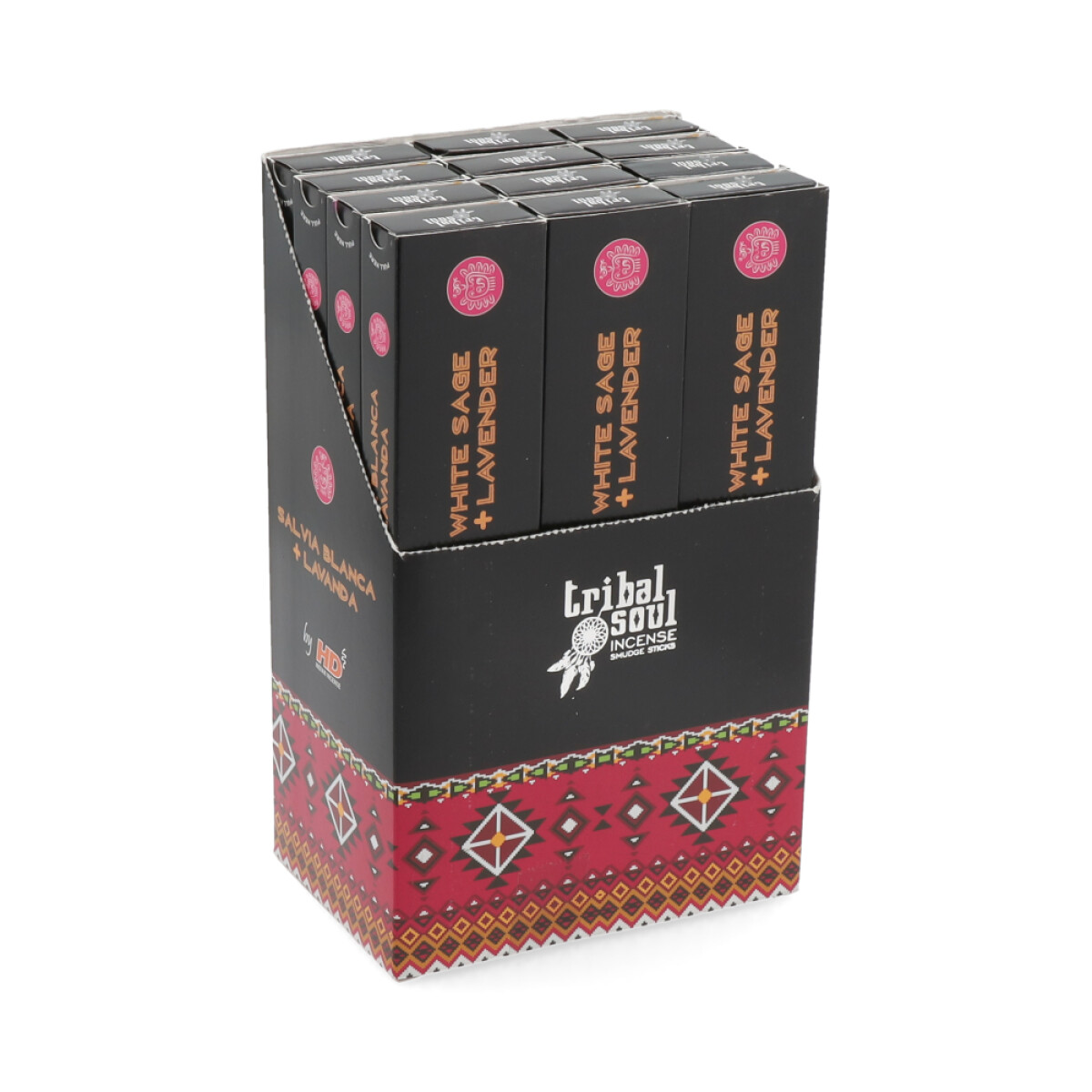 INCIENSO TRIBAL SOUL CAJA X12 - Salvia Blanca/lavanda 