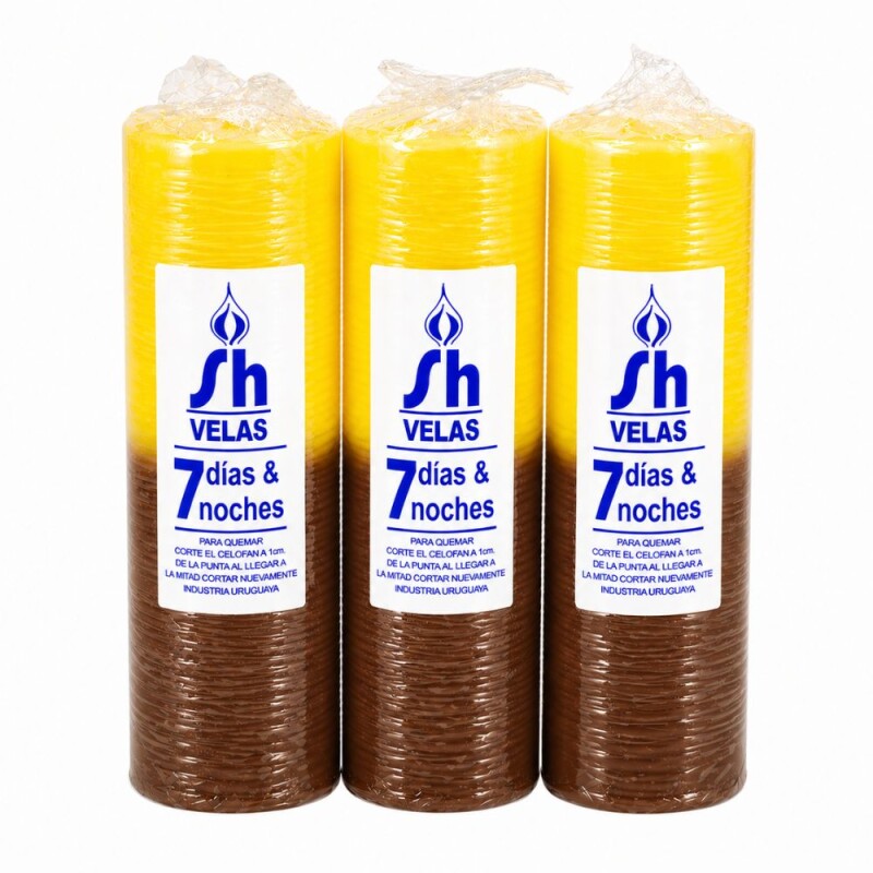 VELON 7 DIAS / 7 NOCHES COMBINADO X12 Amarillo/marron