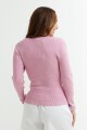Sweater cuello redondo ROSA