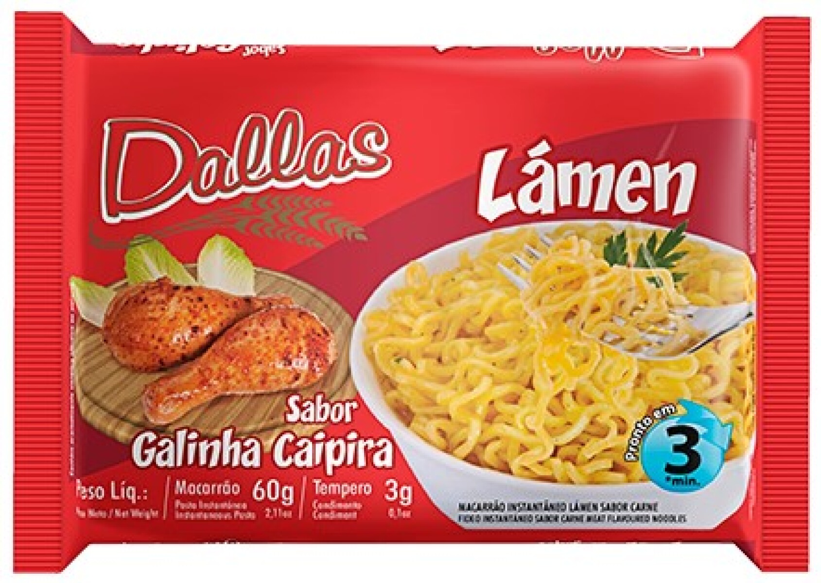 PASTA INSTANTANEA DALLAS 60G GALLINA CAMPO 