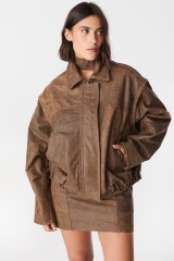 Campera Leather Boss Marrón