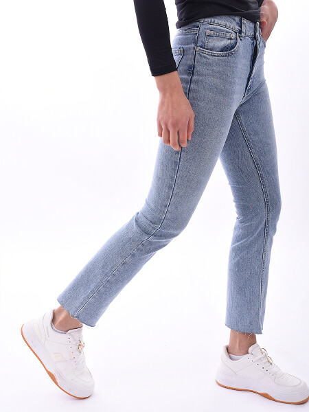 JEAN PEAR FLARE AZUL CLARO