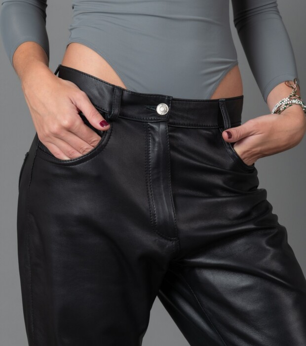 Leather Pant Negro