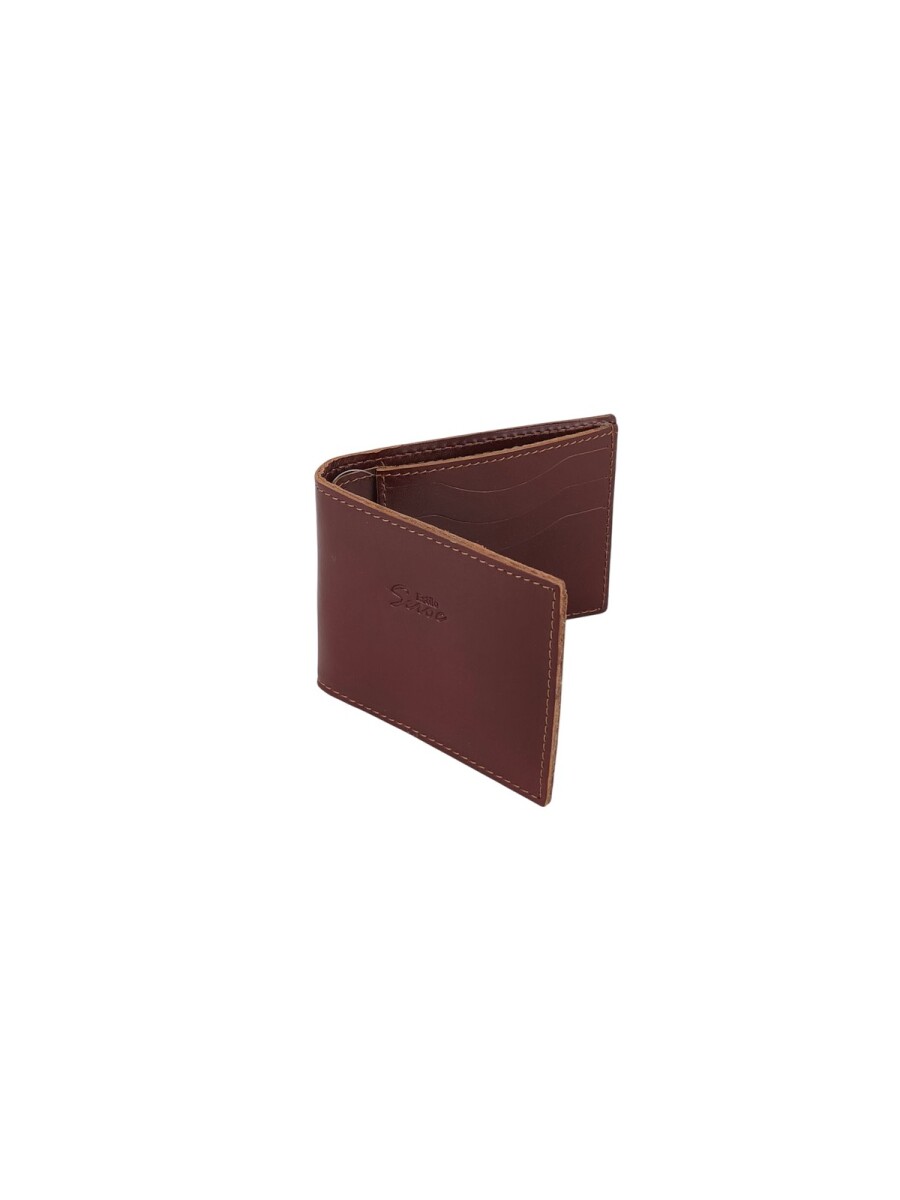 Billetera de cuero al corte - Marron 