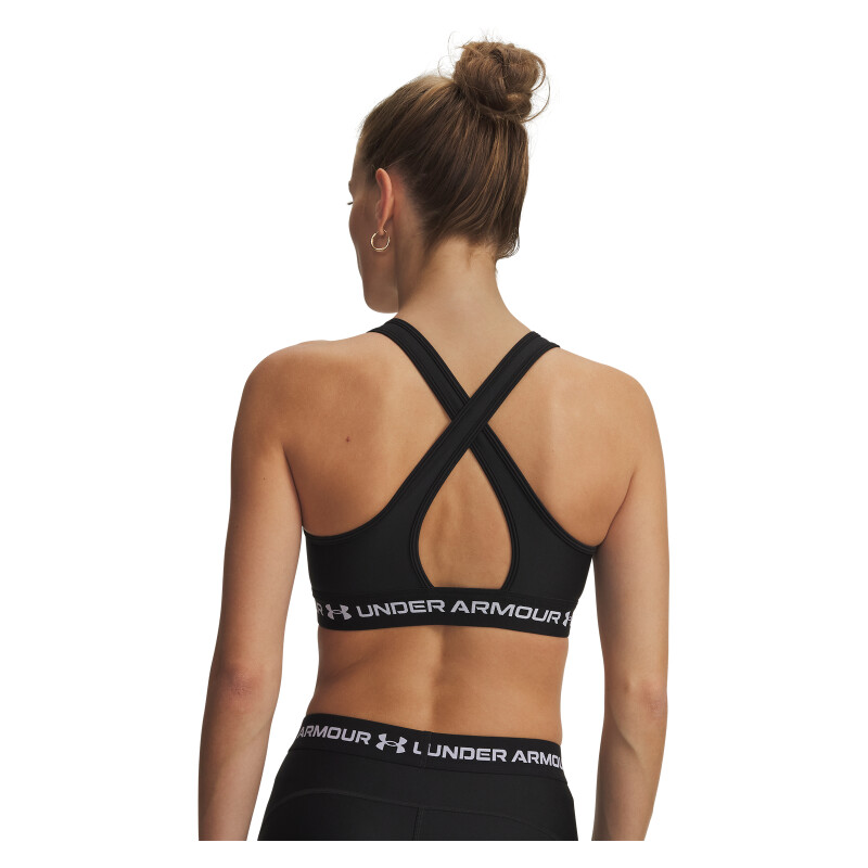 TOP UA Crossback Mid Bra Mujer 1361034-011 Negro