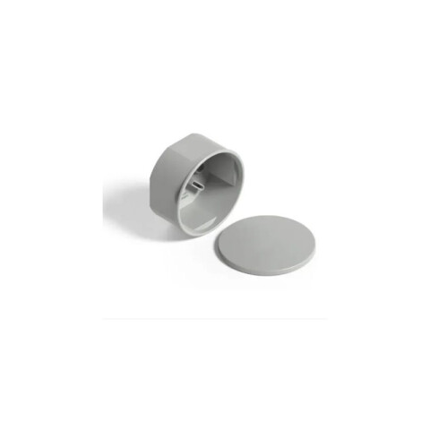 Caja estanca circular de sobreponer gris CO7900