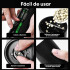 Salero Pimentero Molinillo Electrico de Acero Inoxidable y Luz led IMBACK Color Negro Salero Pimentero Molinillo Electrico de Acero Inoxidable y Luz led IMBACK Color Negro