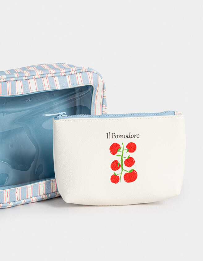 Porta Cosméticos Set De Portacosméticos - Estampado Rayas