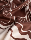 Pañuelos Raso Estampados Varios: Animal Print/Rayado/Flores Pañuelo Con Estampa De Flor Ikat - Combinacion Bicolor