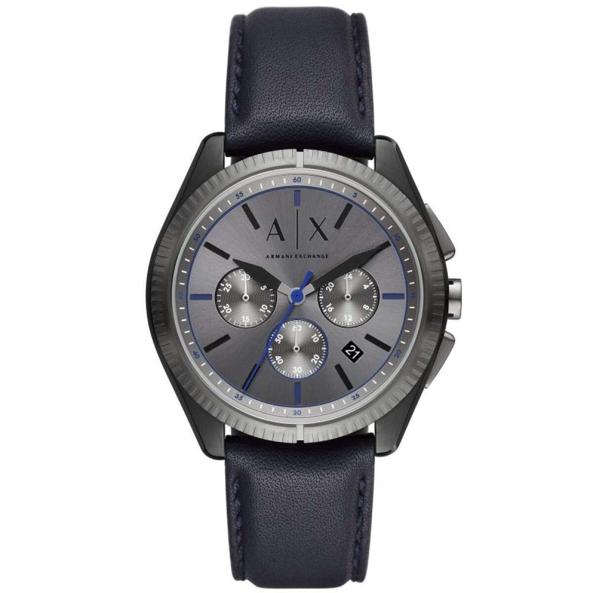 Reloj Armani Exchange Clasico Cuero Azul 